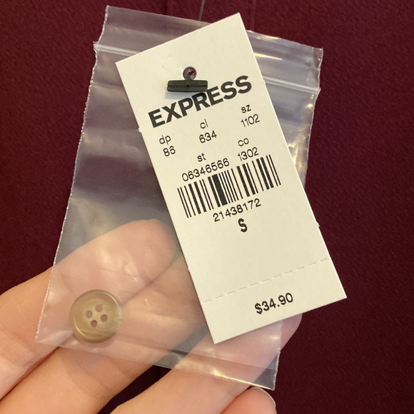 Small Express one eleven maroon top - Picture 3 of 4